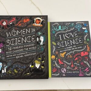 Excellent condition- girls science book and journal.
